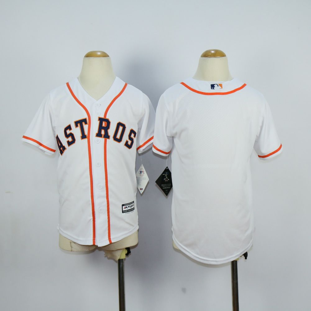 Youth Houston Astros Blank White MLB Jerseys